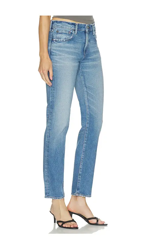 Moussy Vintage Groveland Slim Straight Leg Jeans | Thumbnail 2 Moussy Vintage Groveland Slim Straight Leg Jeans | Thumbnail 2