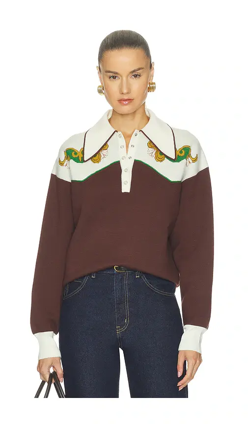 ALÉMAIS Lasso Knit Polo | Image 1 ALÉMAIS Lasso Knit Polo | Image 1