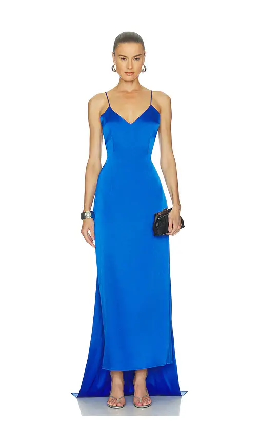 ALEJANDRA ALONSO ROJAS Fitted Sheath Dress With Removable Train | Image 1 ALEJANDRA ALONSO ROJAS Fitted Sheath Dress With Removable Train | Image 1
