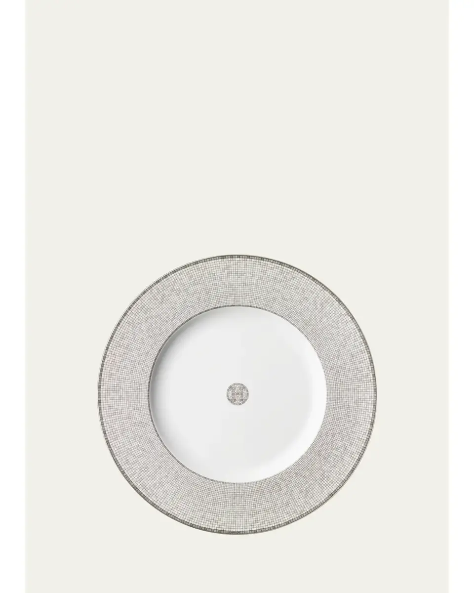 HERMÈS Mosaique au 24 Platinum Charger Plate