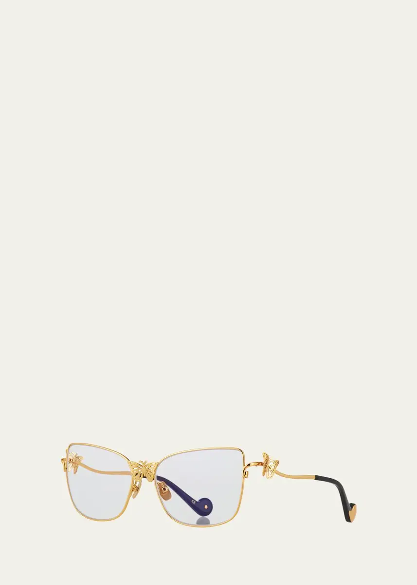 Anna-Karin Karlsson Le Papillon Cat-Eye Optical Frames w/ 3D Butterfly Detail | Thumbnail 2 Anna-Karin Karlsson Le Papillon Cat-Eye Optical Frames w/ 3D Butterfly Detail | Thumbnail 2