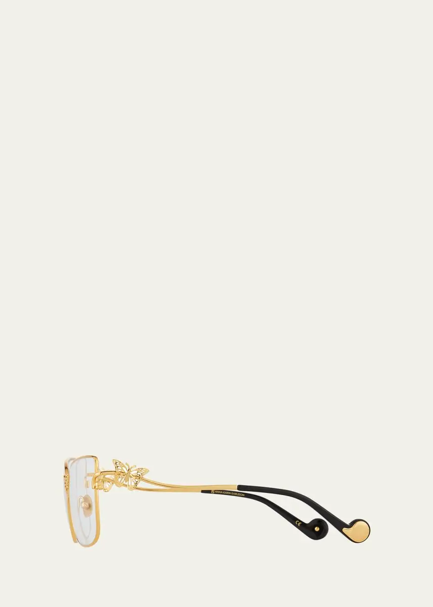 Anna-Karin Karlsson Le Papillon Cat-Eye Optical Frames w/ 3D Butterfly Detail | Thumbnail 3 Anna-Karin Karlsson Le Papillon Cat-Eye Optical Frames w/ 3D Butterfly Detail | Thumbnail 3