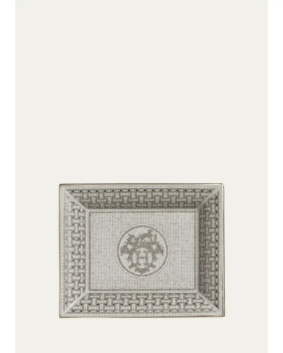 HERMÈS Mosaique Au 24 Platinum Tray