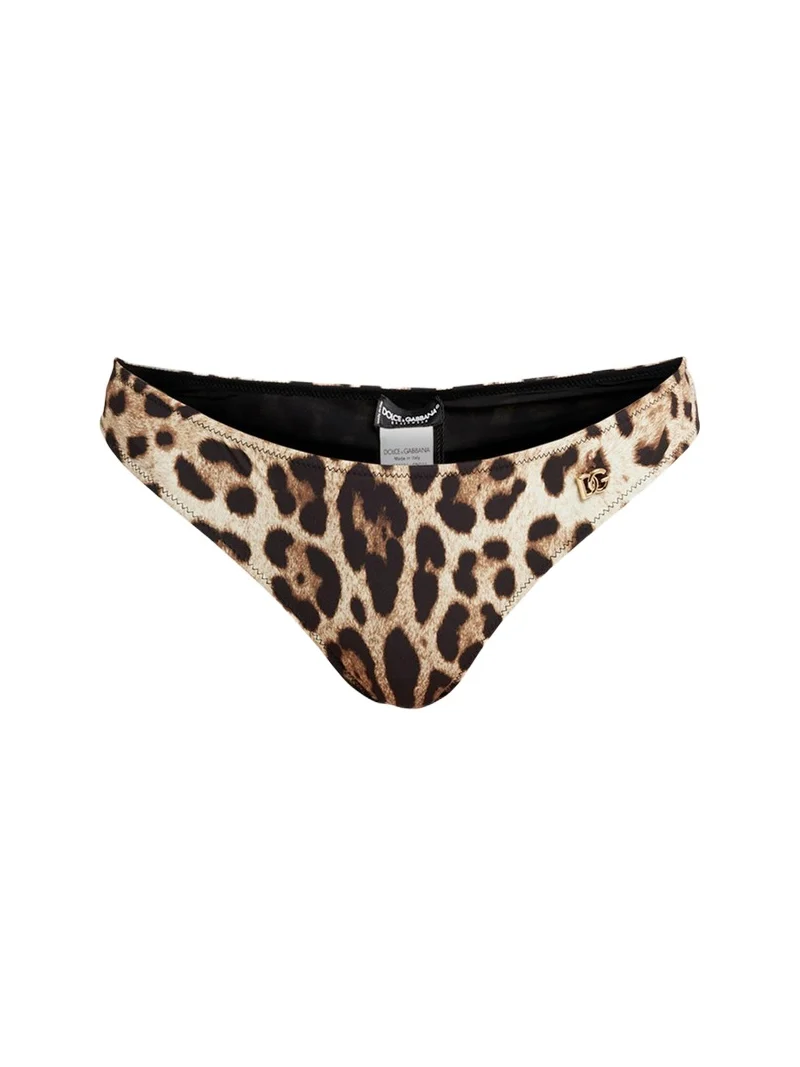 Dolce & Gabbana Leopard-Print Bikini Bottoms