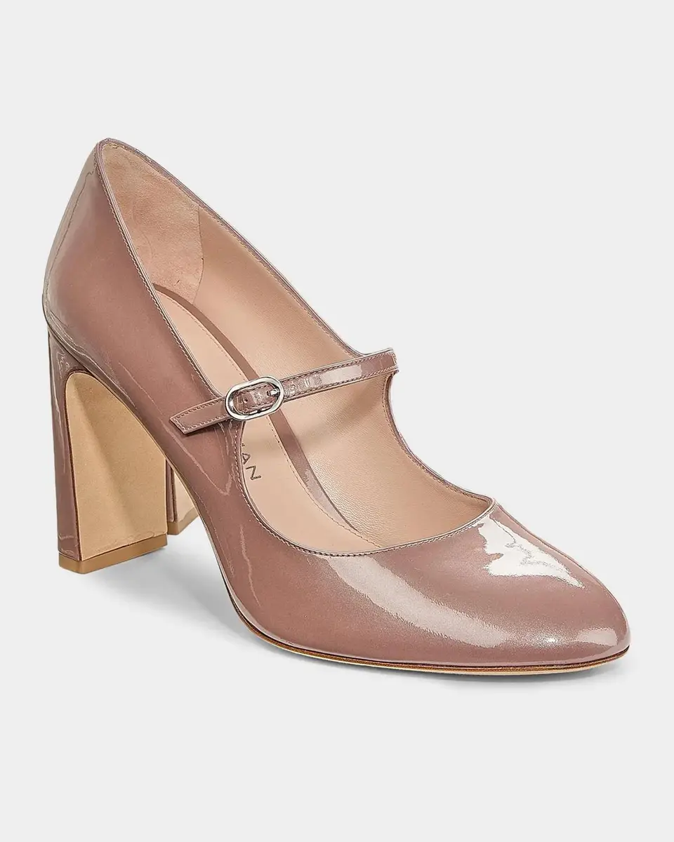Stuart Weitzman Babette 85MM Patent Leather Mary Janes | Thumbnail 5 Stuart Weitzman Babette 85MM Patent Leather Mary Janes | Thumbnail 5