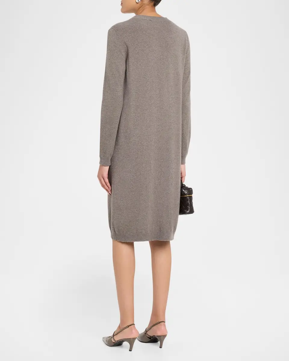 Fabiana Filippi Brooch-Embellished Knit Sweater Dress | Thumbnail 3