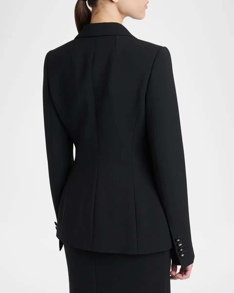 Dolce & Gabbana Double Wool Crepe Single-Breasted Slim Jacket | Thumbnail 3 Dolce & Gabbana Double Wool Crepe Single-Breasted Slim Jacket | Thumbnail 3