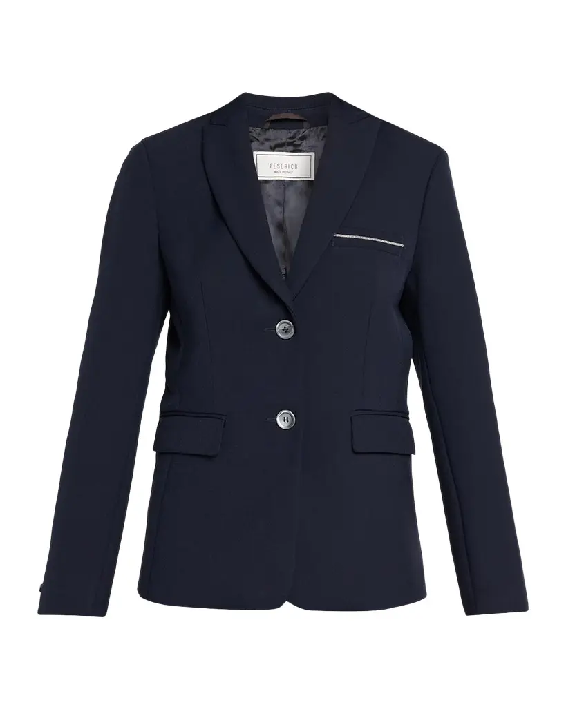 PESERICO Single-Breasted Punto Luce Blazer