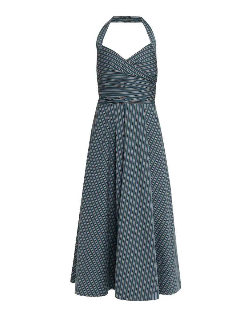 Magnolia Stripe Halter Midi Dress Magnolia Stripe Halter Midi Dress