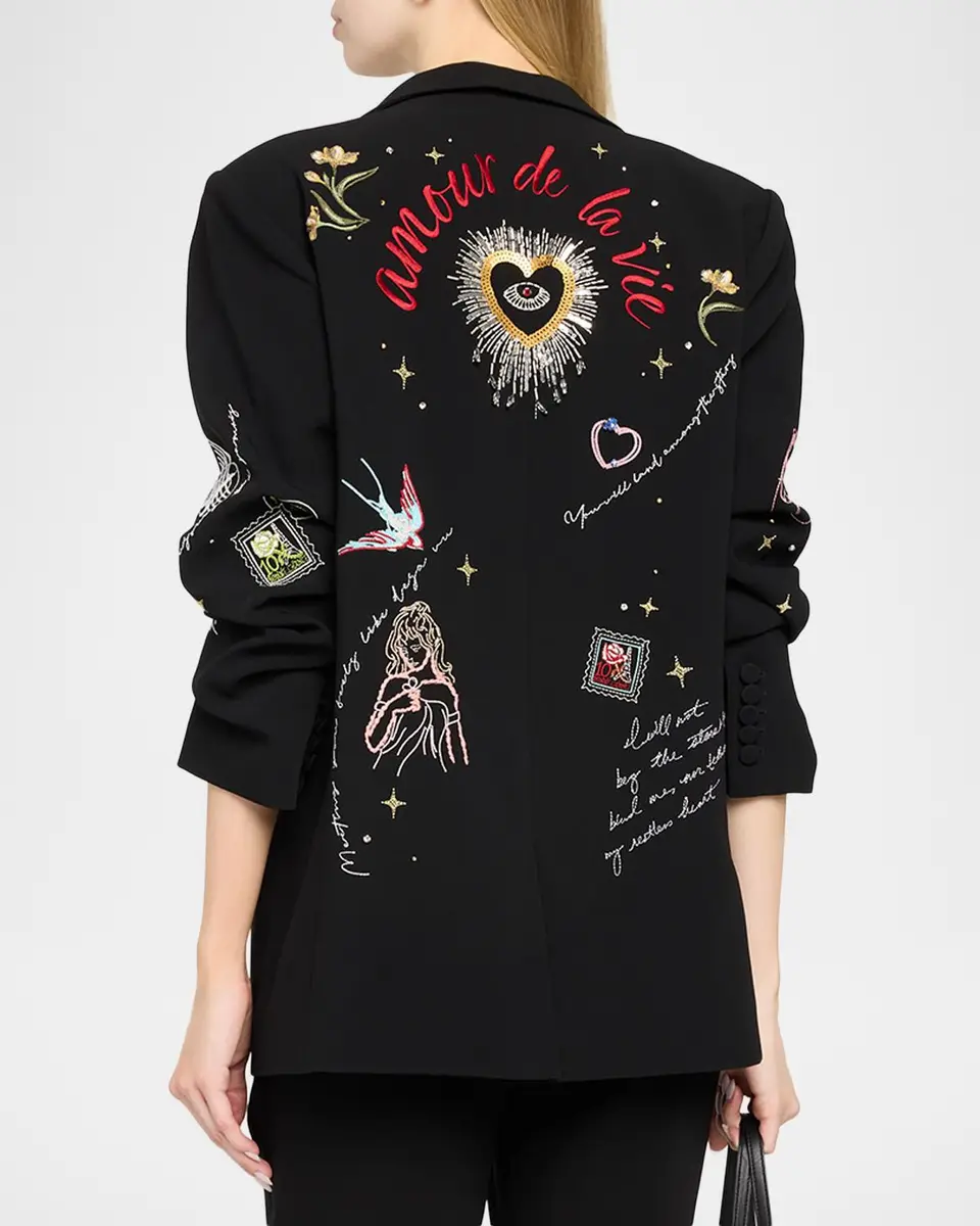 Cinq à Sept Kelsa Starry Scribbles Blazer | Thumbnail 3