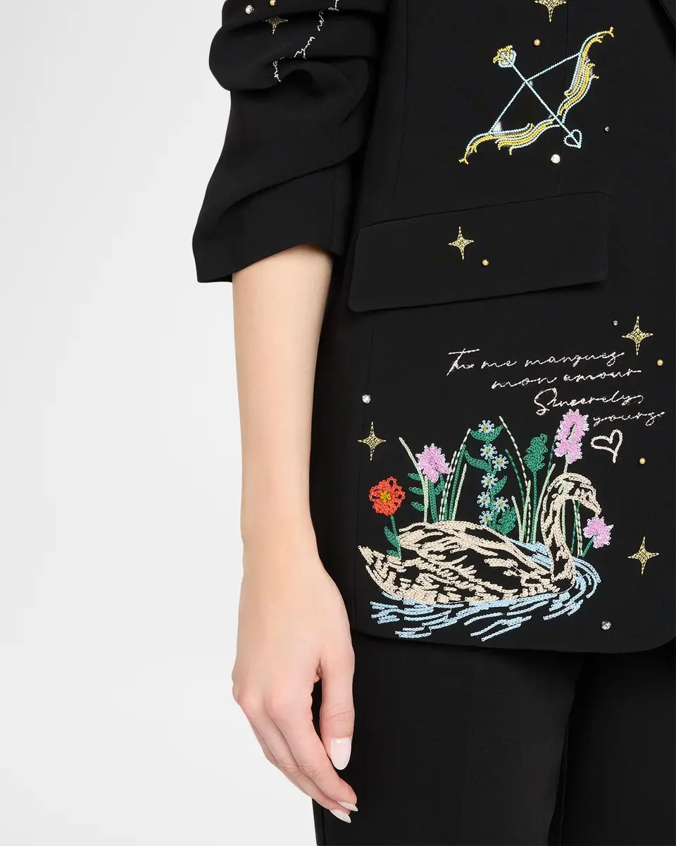 Cinq à Sept Kelsa Starry Scribbles Blazer | Thumbnail 5