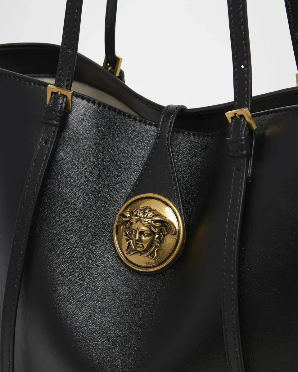 Versace Medusa Small Leather Tote Bag | Thumbnail 6 Versace Medusa Small Leather Tote Bag | Thumbnail 6