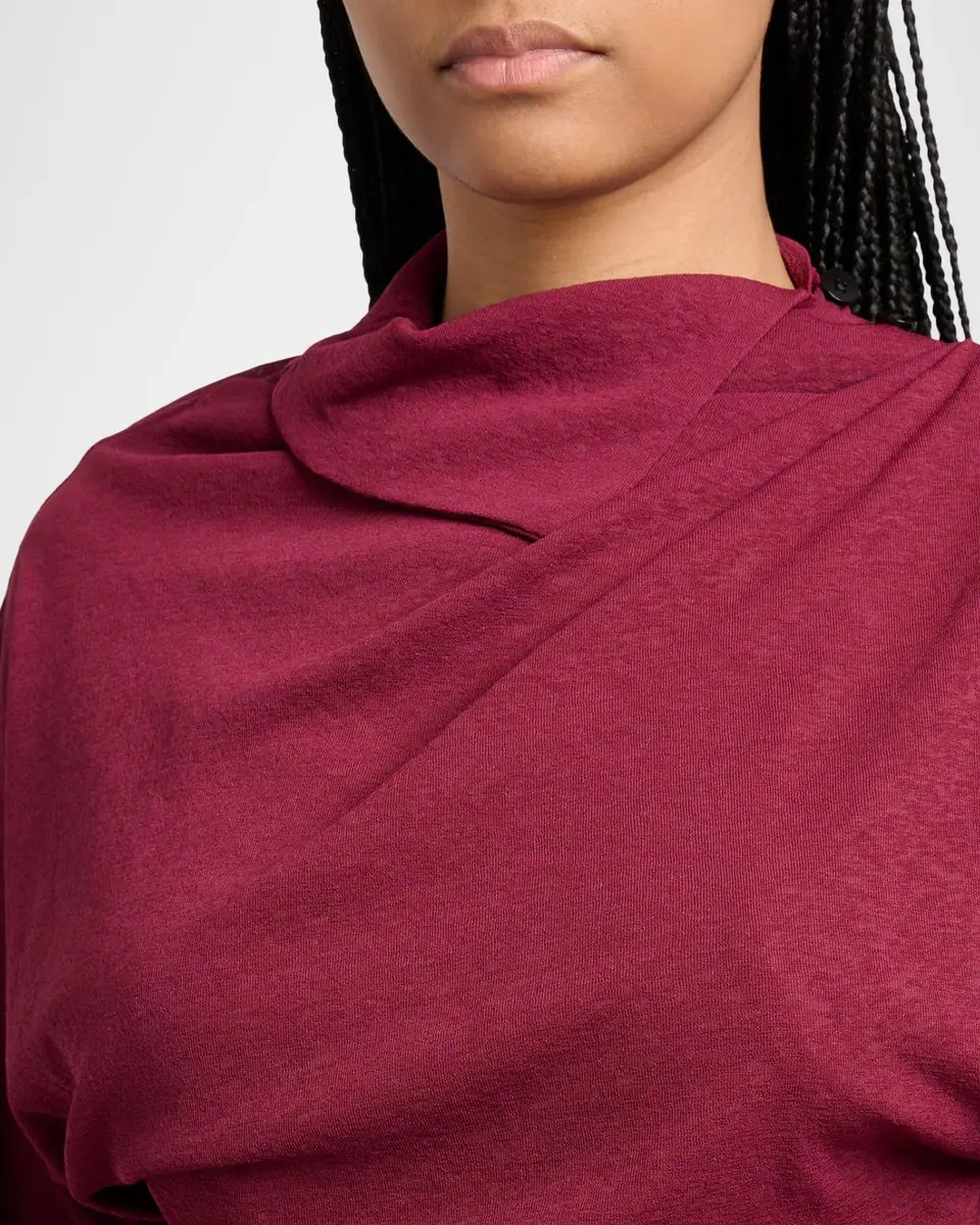 Proenza Schouler Golda Gauze Draped Long-Sleeve Top | Thumbnail 5 Proenza Schouler Golda Gauze Draped Long-Sleeve Top | Thumbnail 5