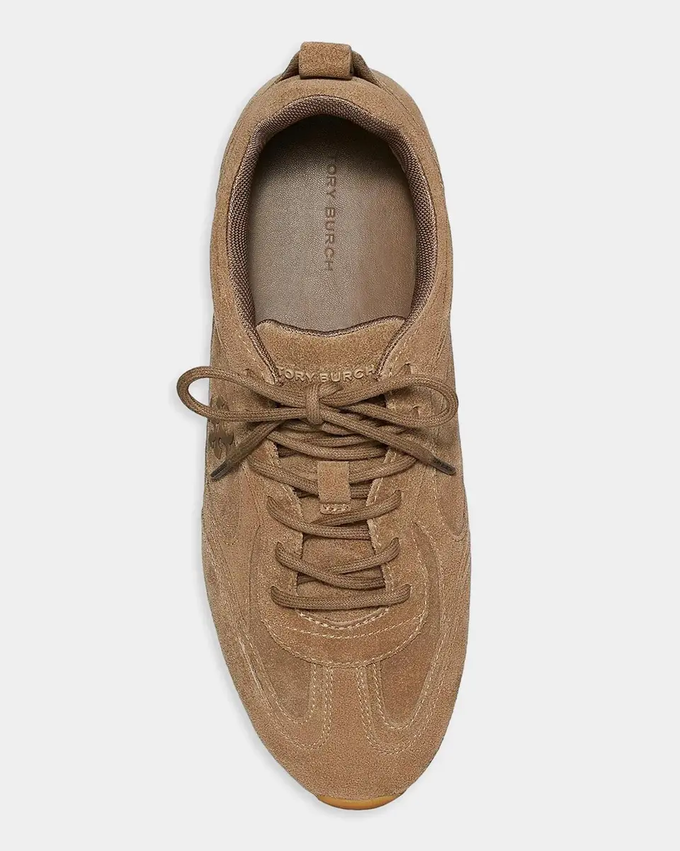 Tory Burch Field Suede Low-Top Sneakers | Thumbnail 3 Tory Burch Field Suede Low-Top Sneakers | Thumbnail 3