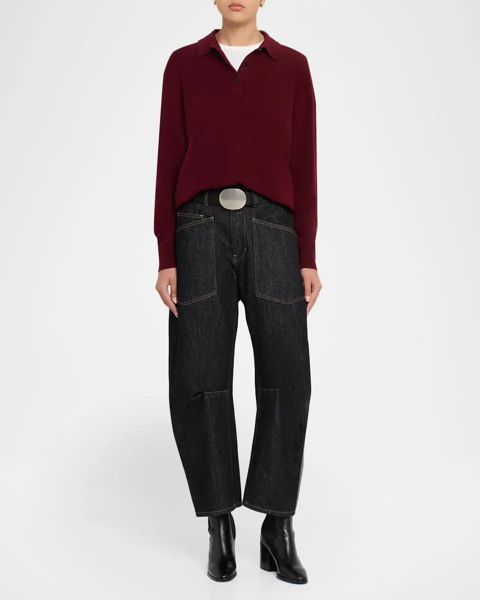 Nili Lotan Jovan Cashmere Polo Sweater | Thumbnail 2 Nili Lotan Jovan Cashmere Polo Sweater | Thumbnail 2