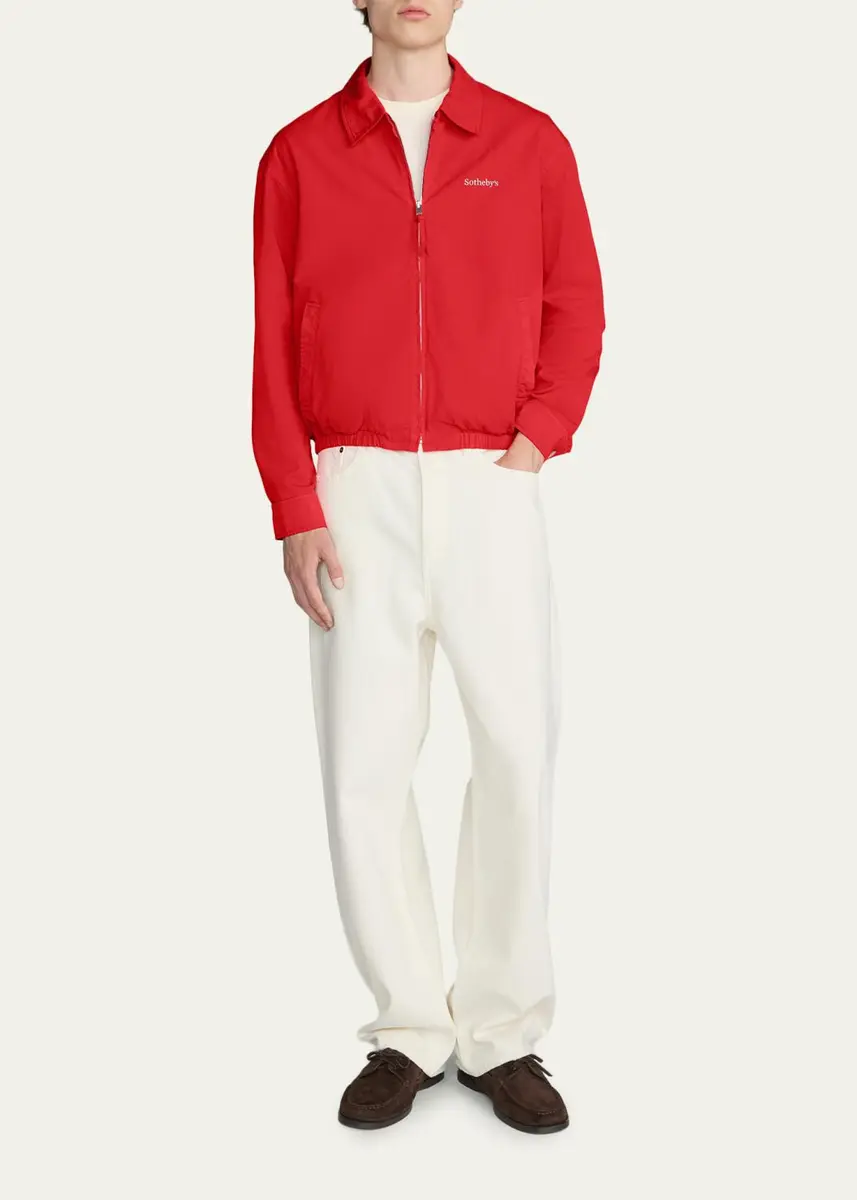Frame Men's x Sotheby's Cotton Zip-Up Bomber Jacket | Thumbnail 2 Frame Men's x Sotheby's Cotton Zip-Up Bomber Jacket | Thumbnail 2