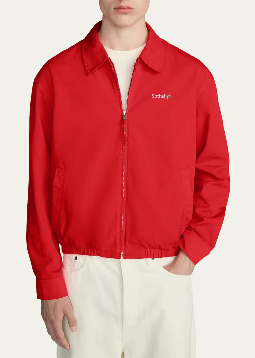 Frame Men's x Sotheby's Cotton Zip-Up Bomber Jacket | Thumbnail 4 Frame Men's x Sotheby's Cotton Zip-Up Bomber Jacket | Thumbnail 4