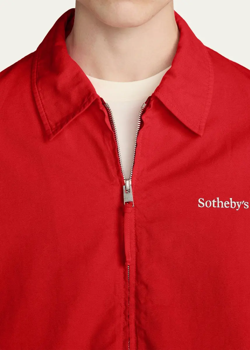 Frame Men's x Sotheby's Cotton Zip-Up Bomber Jacket | Thumbnail 5 Frame Men's x Sotheby's Cotton Zip-Up Bomber Jacket | Thumbnail 5
