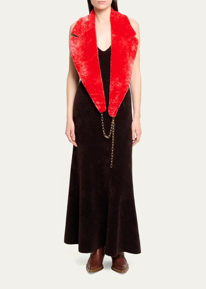 Gabriela Hearst Lady Hall Cashmere-Silk Plush Knit Maxi Slip Dress | Thumbnail 2 Gabriela Hearst Lady Hall Cashmere-Silk Plush Knit Maxi Slip Dress | Thumbnail 2