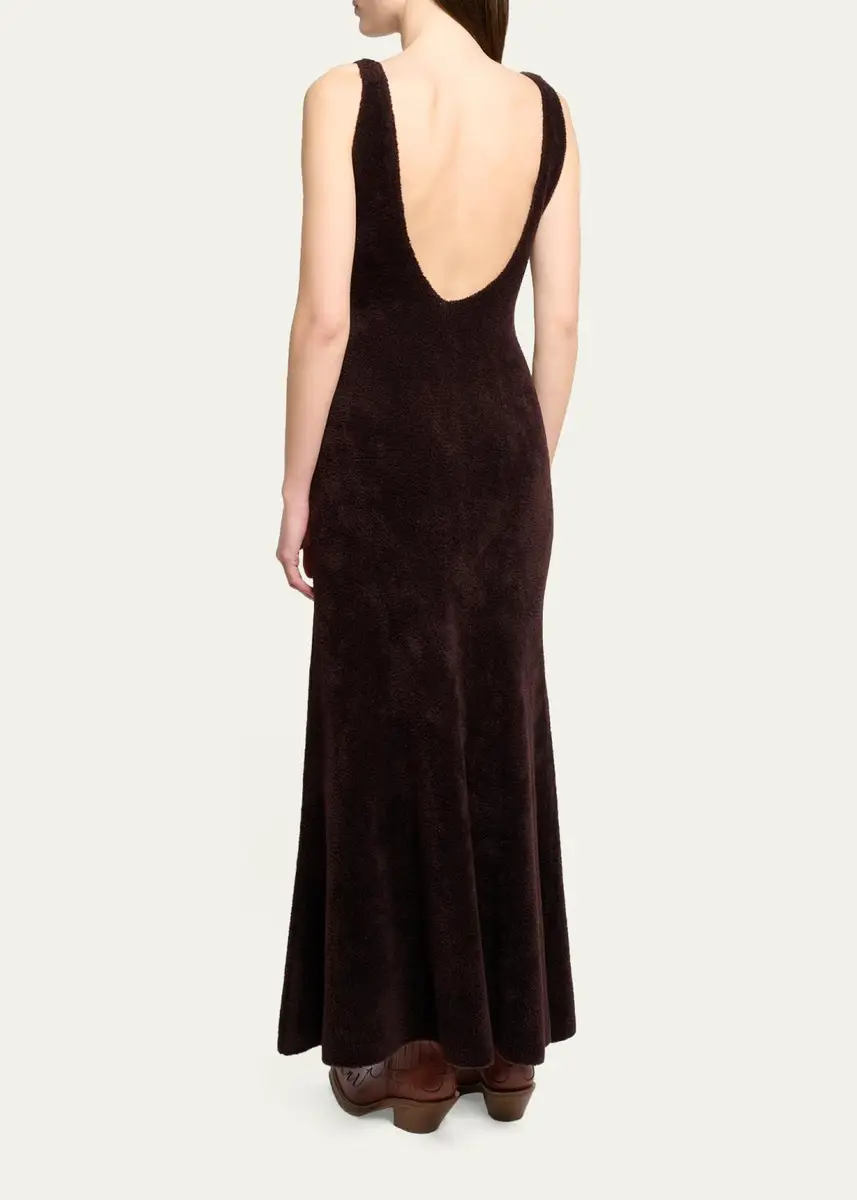 Gabriela Hearst Lady Hall Cashmere-Silk Plush Knit Maxi Slip Dress | Thumbnail 3 Gabriela Hearst Lady Hall Cashmere-Silk Plush Knit Maxi Slip Dress | Thumbnail 3