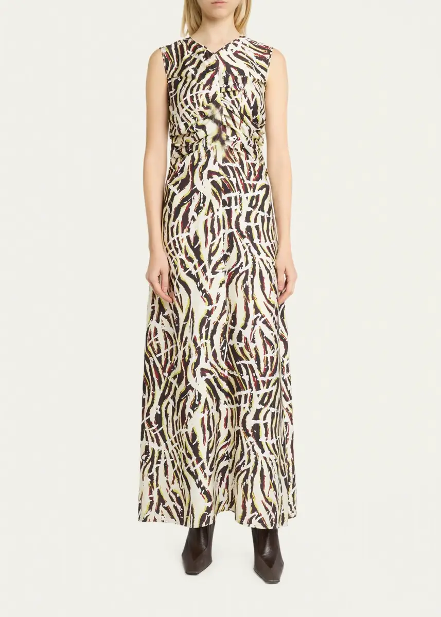 Proenza Schouler White Label Clem Ruched Maxi Dress | Thumbnail 2