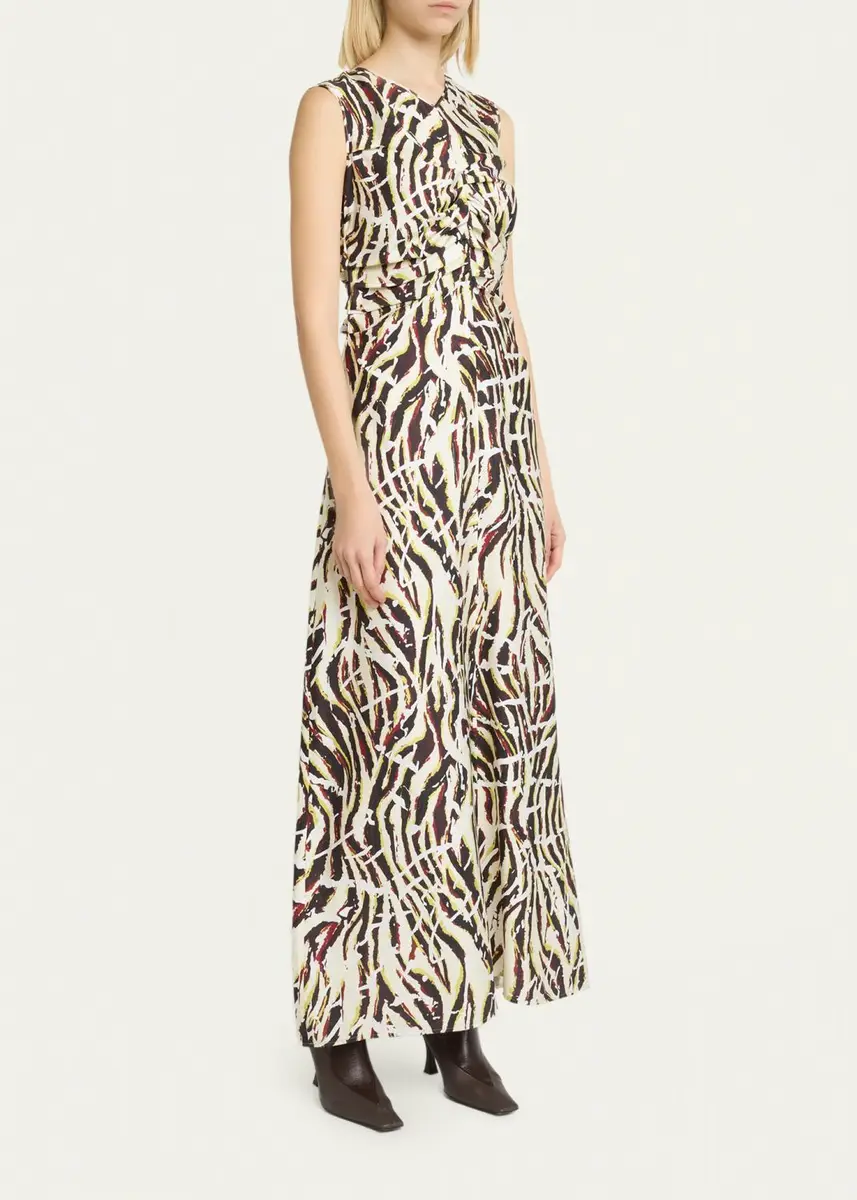 Proenza Schouler White Label Clem Ruched Maxi Dress | Thumbnail 4