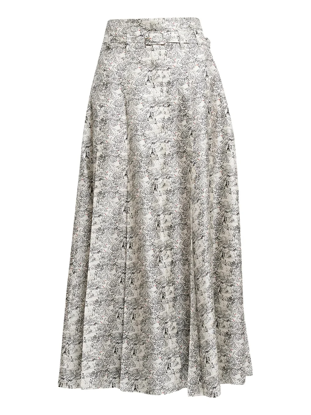 Dugald Button-Front Pleated Silk Midi Skirt With Belt Dugald Button-Front Pleated Silk Midi Skirt With Belt