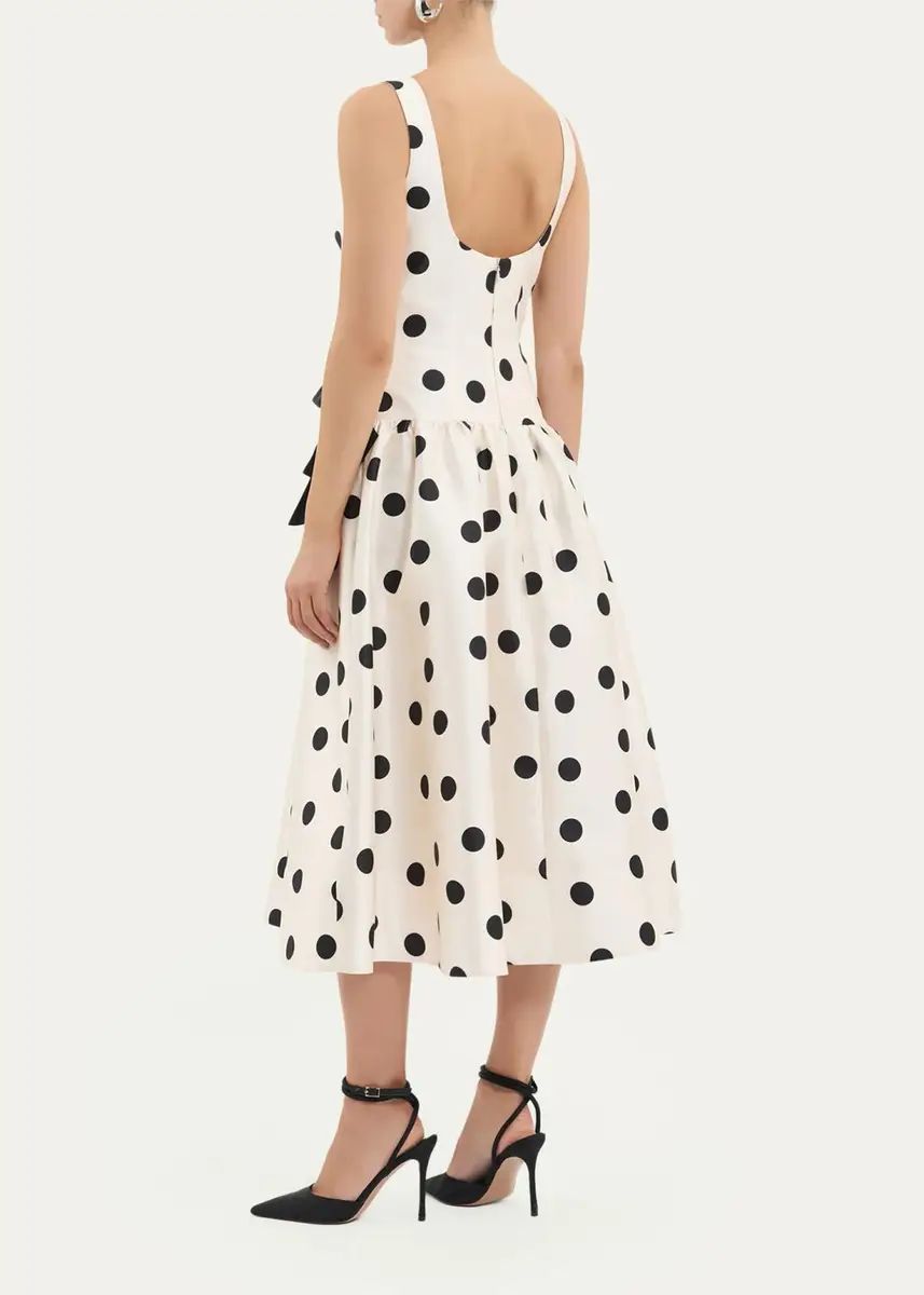 Rebecca Vallance Bacio Polka Dot Midi Dress | Thumbnail 3 Rebecca Vallance Bacio Polka Dot Midi Dress | Thumbnail 3