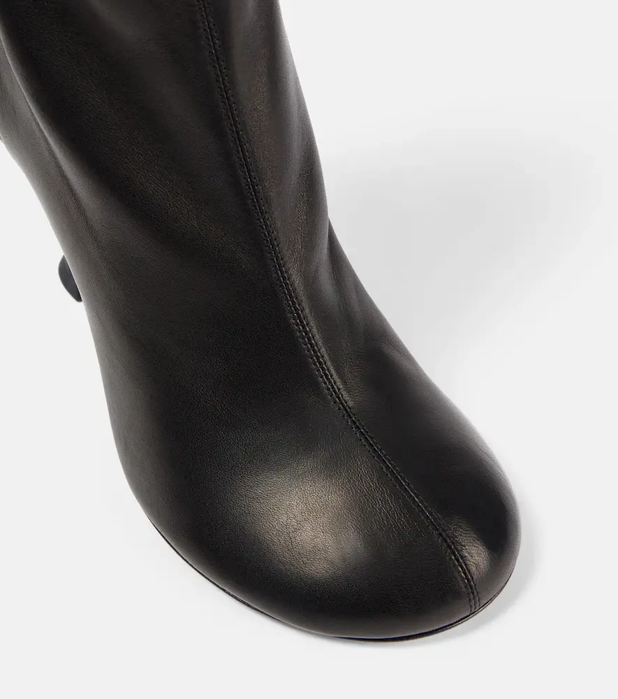 Amina Muaddi Iris 95 leather ankle boots | Thumbnail 4 Amina Muaddi Iris 95 leather ankle boots | Thumbnail 4