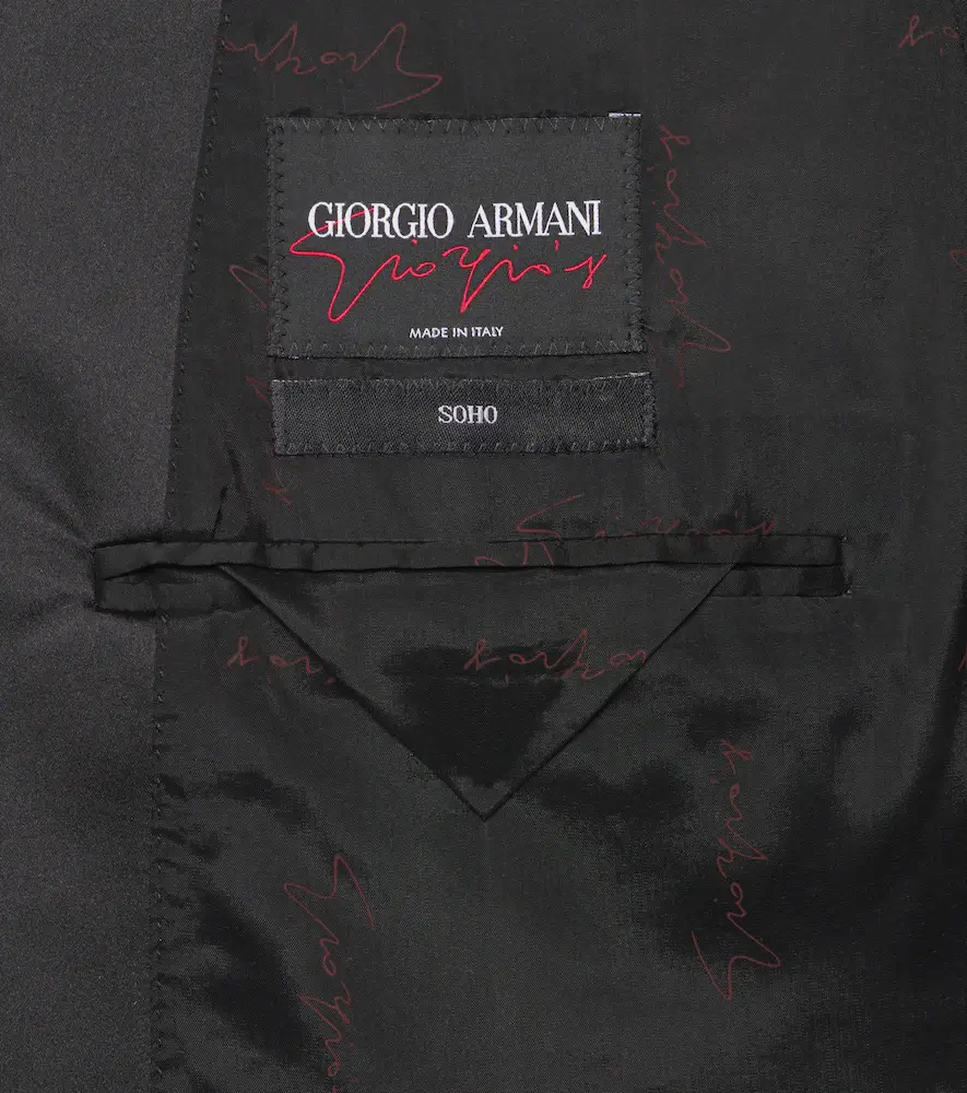 Giorgio Armani Virgin wool tuxedo blazer | Thumbnail 2 Giorgio Armani Virgin wool tuxedo blazer | Thumbnail 2