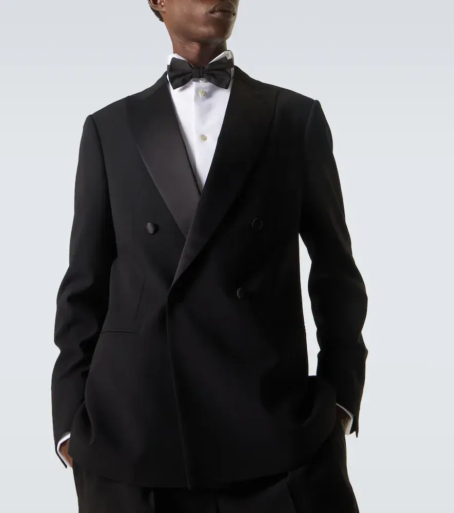 Giorgio Armani Virgin wool tuxedo blazer | Thumbnail 4 Giorgio Armani Virgin wool tuxedo blazer | Thumbnail 4