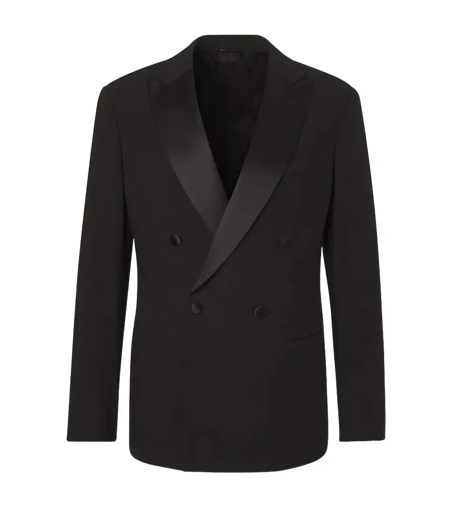 Giorgio Armani Virgin wool tuxedo blazer