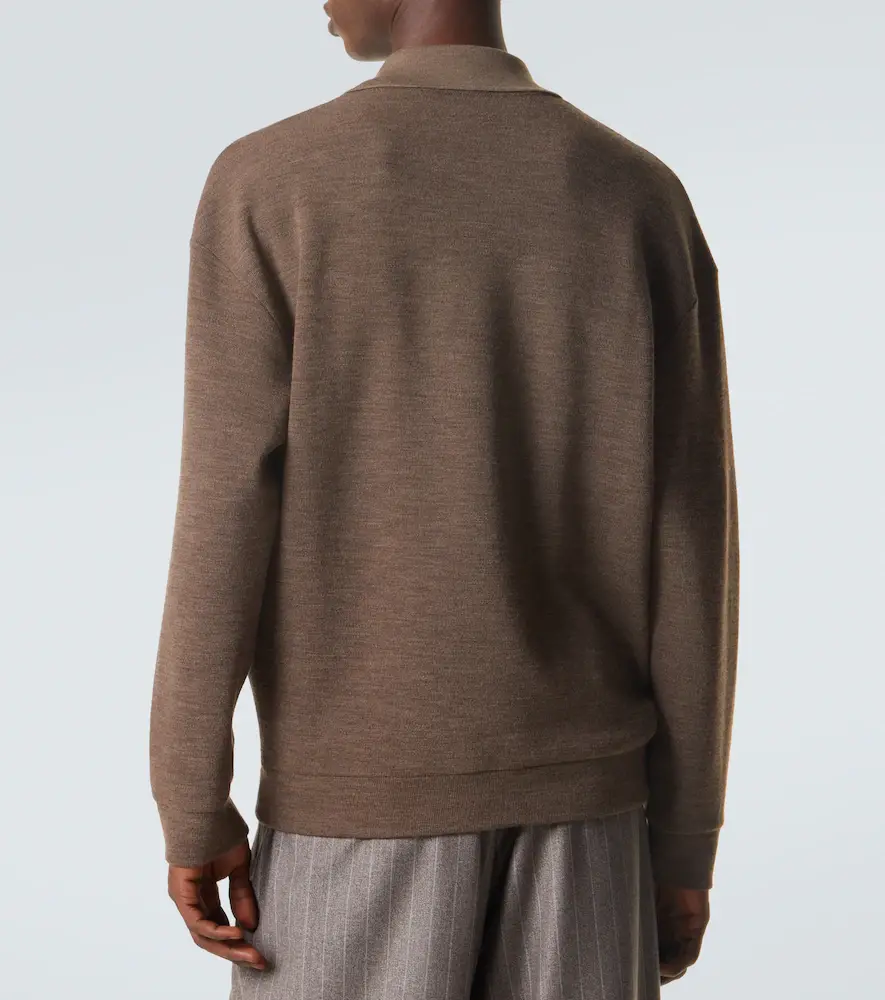 Giorgio Armani Virgin wool polo sweater | Thumbnail 3 Giorgio Armani Virgin wool polo sweater | Thumbnail 3