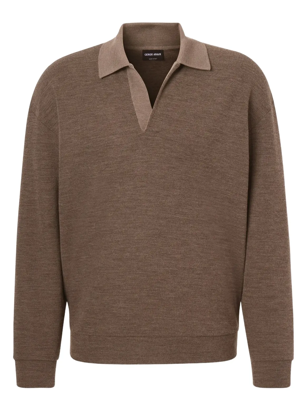 Giorgio Armani Virgin wool polo sweater