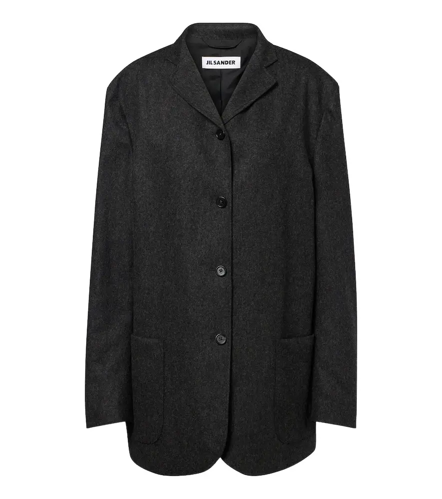 Jil Sander Wool flannel jacket | Image 1 Jil Sander Wool flannel jacket | Image 1