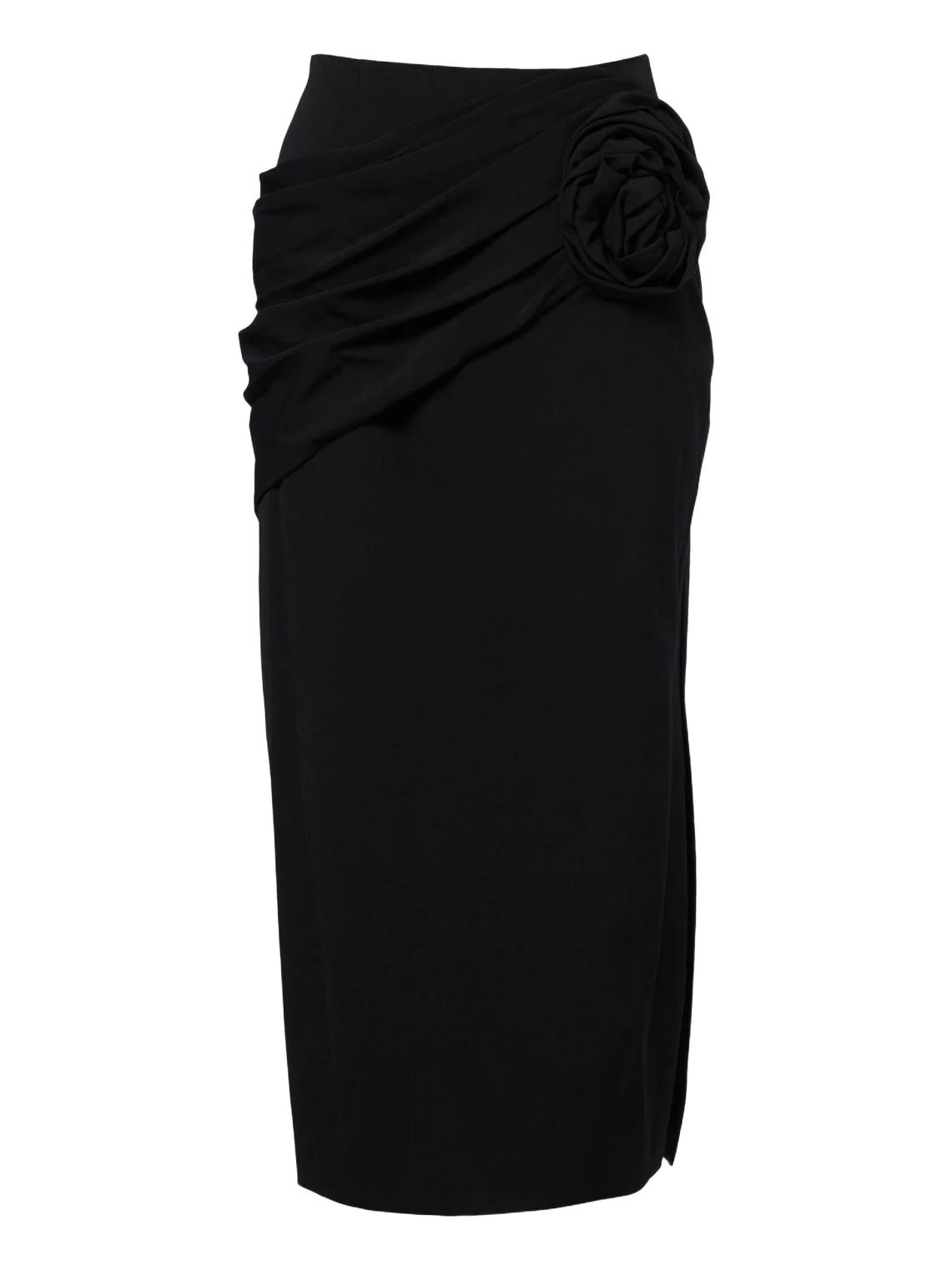 Floral appliqué wool-blend midi skirt Floral appliqué wool-blend midi skirt