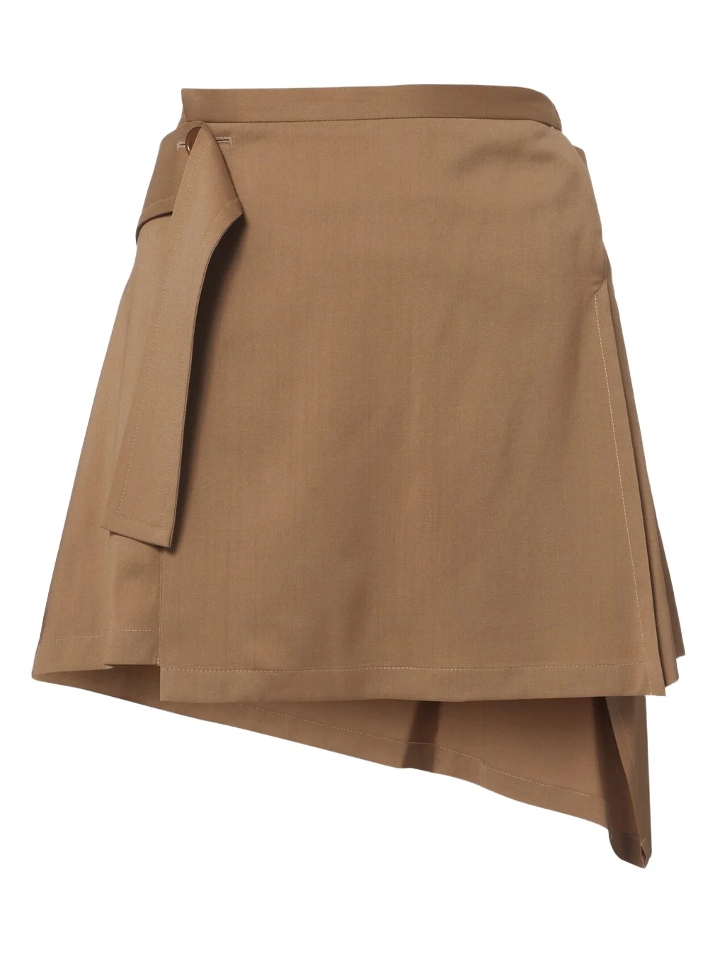 Meghan asymmetric virgin wool kilt