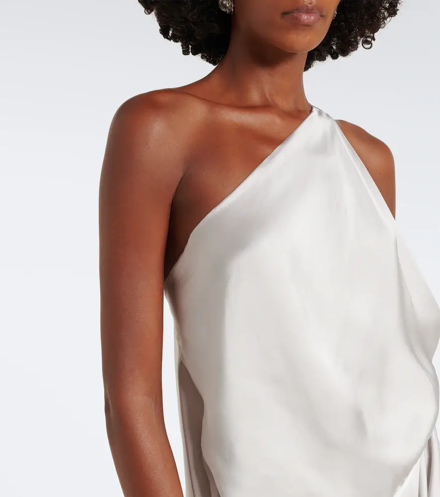 Vivienne Westwood Glossa draped one-shoulder satin maxi dress | Thumbnail 4 Vivienne Westwood Glossa draped one-shoulder satin maxi dress | Thumbnail 4