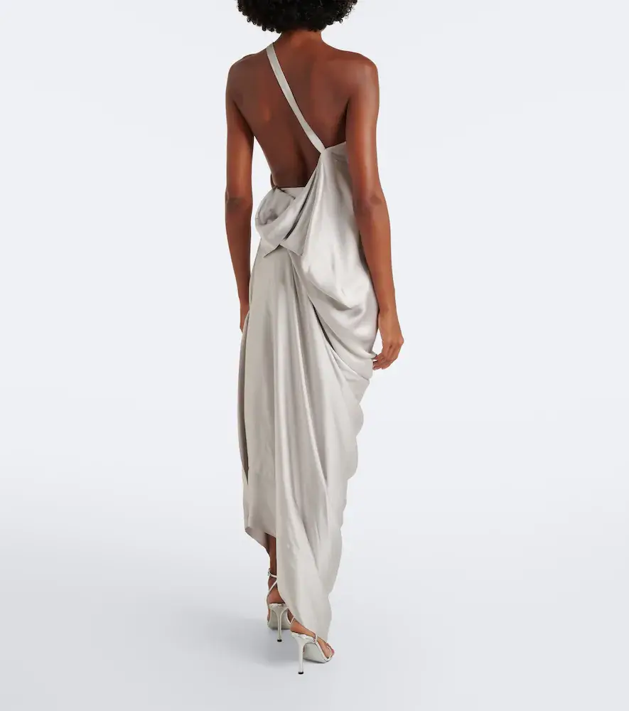 Vivienne Westwood Glossa draped one-shoulder satin maxi dress | Thumbnail 6 Vivienne Westwood Glossa draped one-shoulder satin maxi dress | Thumbnail 6