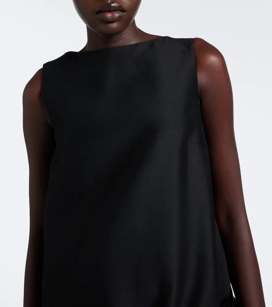 Balenciaga Wool and silk minidress | Thumbnail 2 Balenciaga Wool and silk minidress | Thumbnail 2