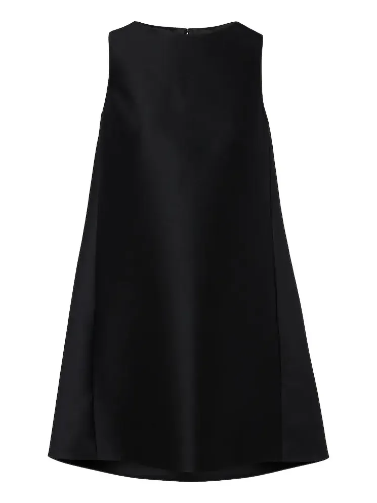 Wool and silk minidress