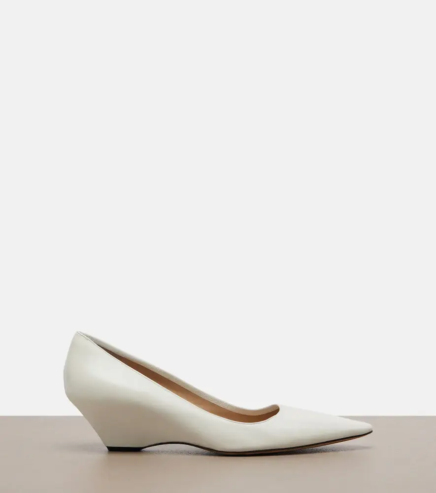 The Row Liisa leather wedges | Thumbnail 3 The Row Liisa leather wedges | Thumbnail 3