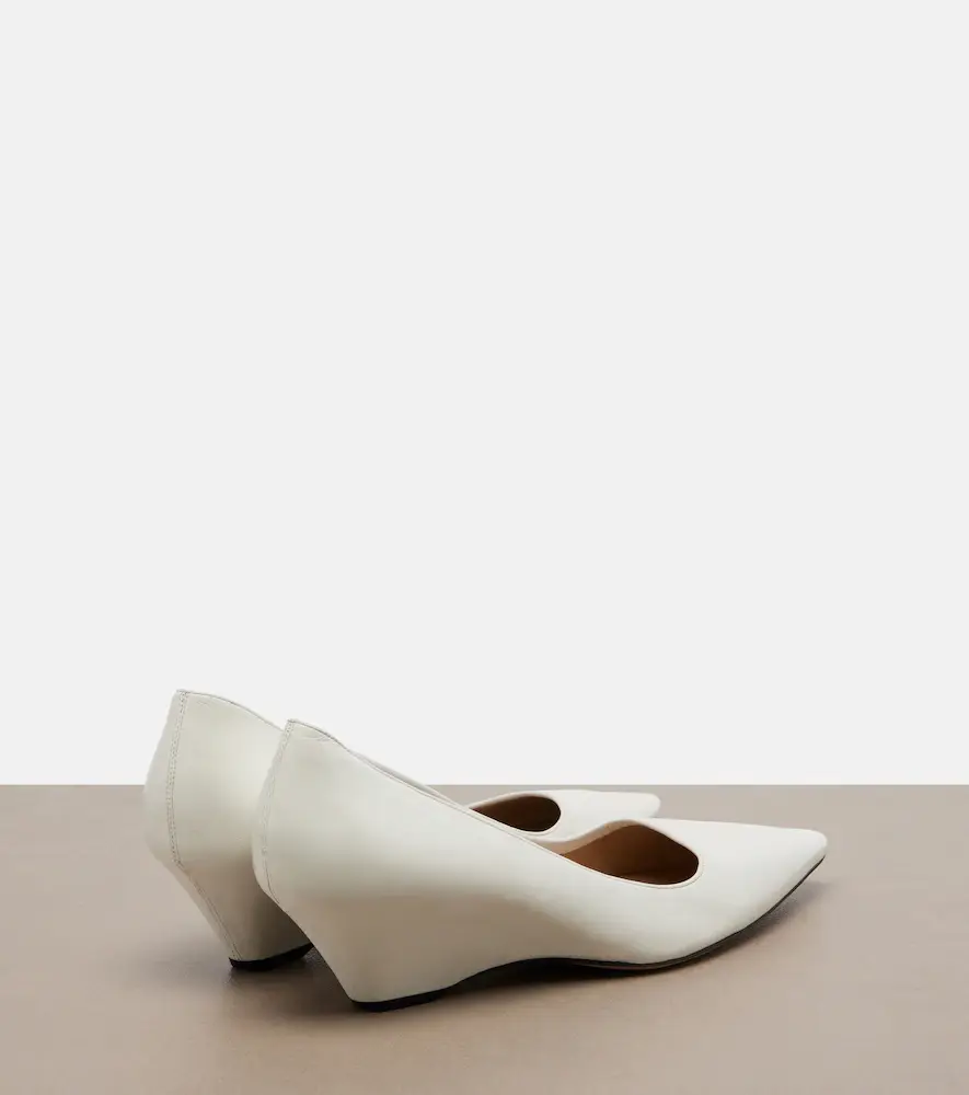 The Row Liisa leather wedges | Thumbnail 4 The Row Liisa leather wedges | Thumbnail 4