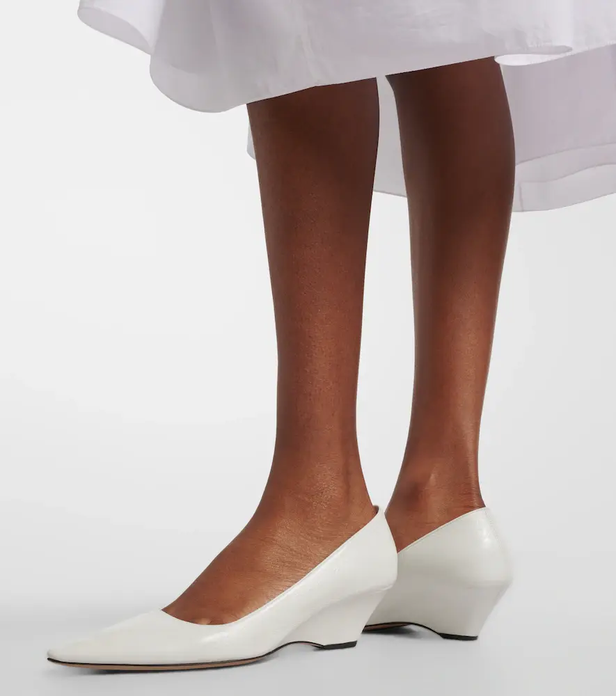The Row Liisa leather wedges | Thumbnail 5 The Row Liisa leather wedges | Thumbnail 5