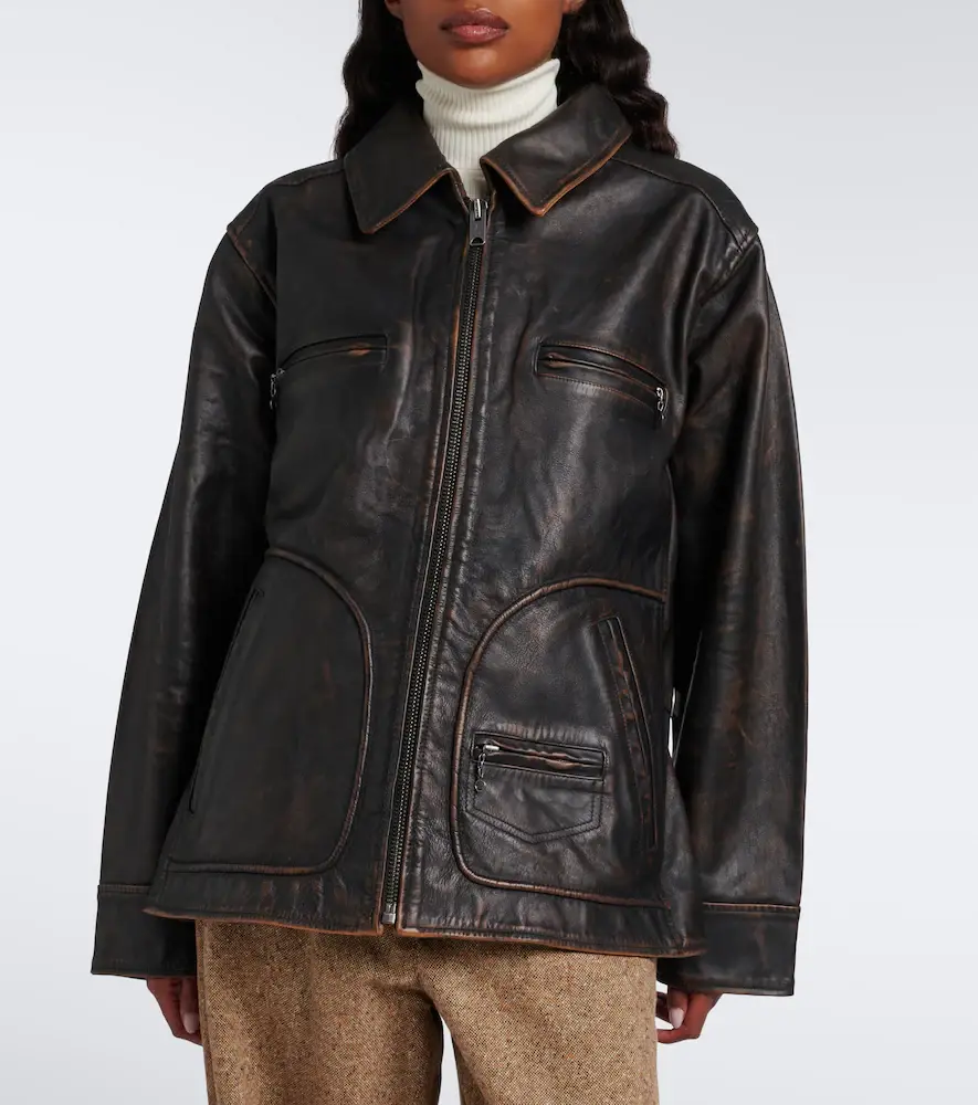 Polo Ralph Lauren Oversized leather jacket | Thumbnail 5