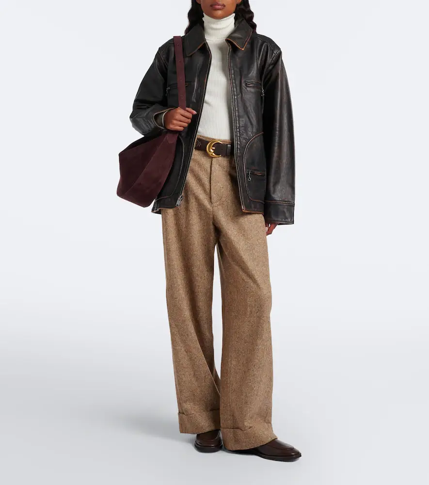 Polo Ralph Lauren Oversized leather jacket | Thumbnail 7
