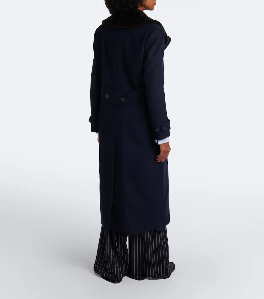 Polo Ralph Lauren Shearling-trimmed wool coat | Thumbnail 4 Polo Ralph Lauren Shearling-trimmed wool coat | Thumbnail 4