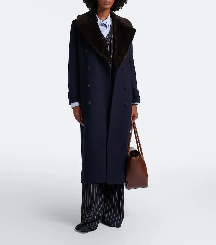 Polo Ralph Lauren Shearling-trimmed wool coat | Thumbnail 6 Polo Ralph Lauren Shearling-trimmed wool coat | Thumbnail 6