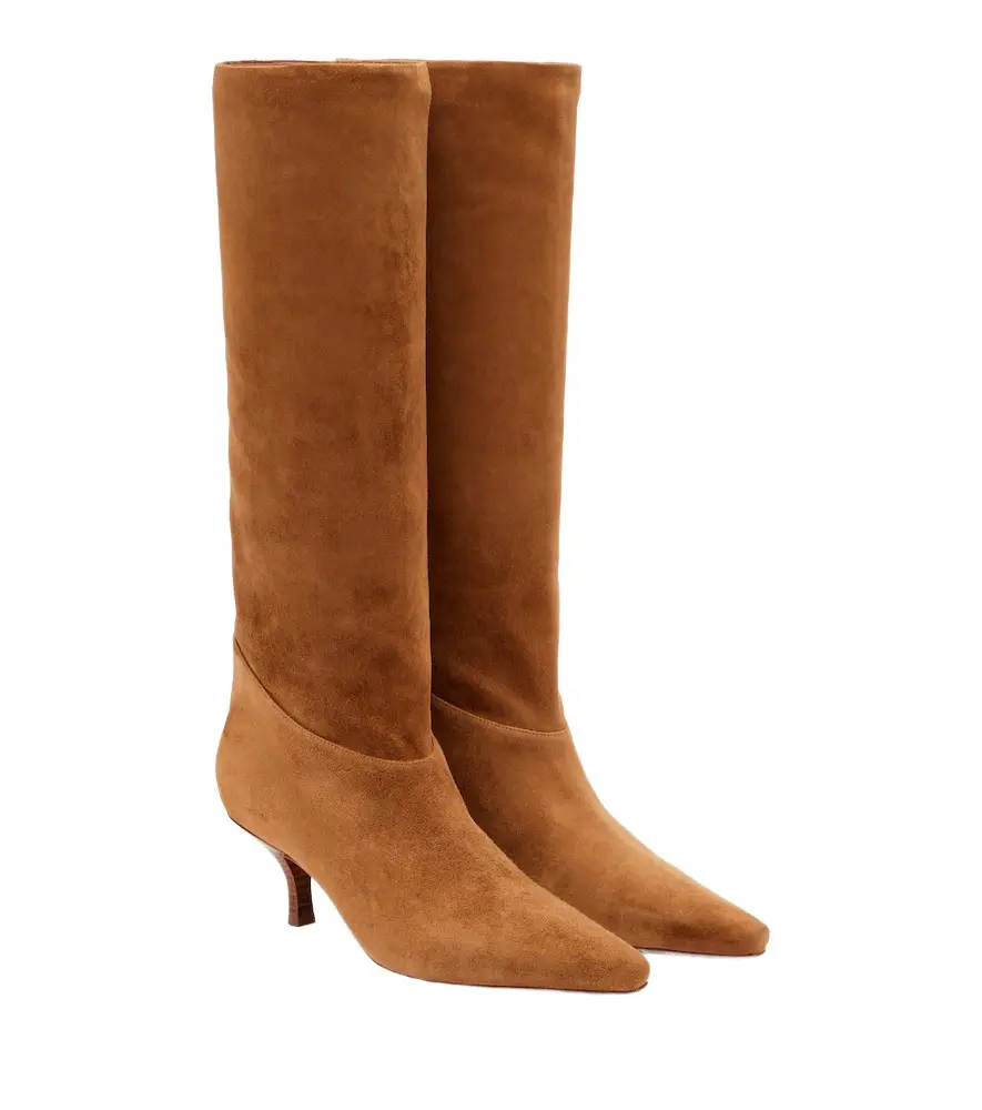 Paris Texas Rose suede knee-high boots | Image 1 Paris Texas Rose suede knee-high boots | Image 1