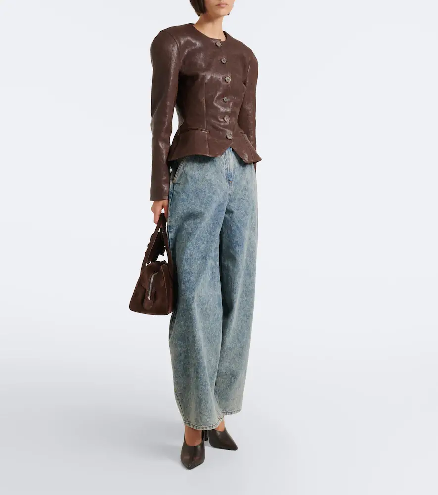 Magda Butrym Leather jacket | Thumbnail 4 Magda Butrym Leather jacket | Thumbnail 4